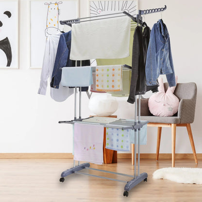 4 - Tier Foldable Drying Rack - DailyBasicNeeds.com