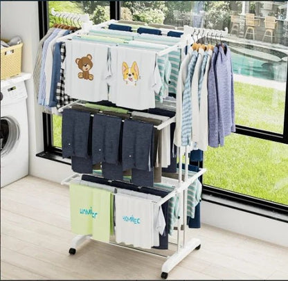 4 - Tier Foldable Drying Rack - DailyBasicNeeds.com