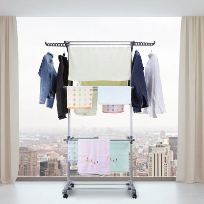 4 - Tier Foldable Drying Rack - DailyBasicNeeds.com