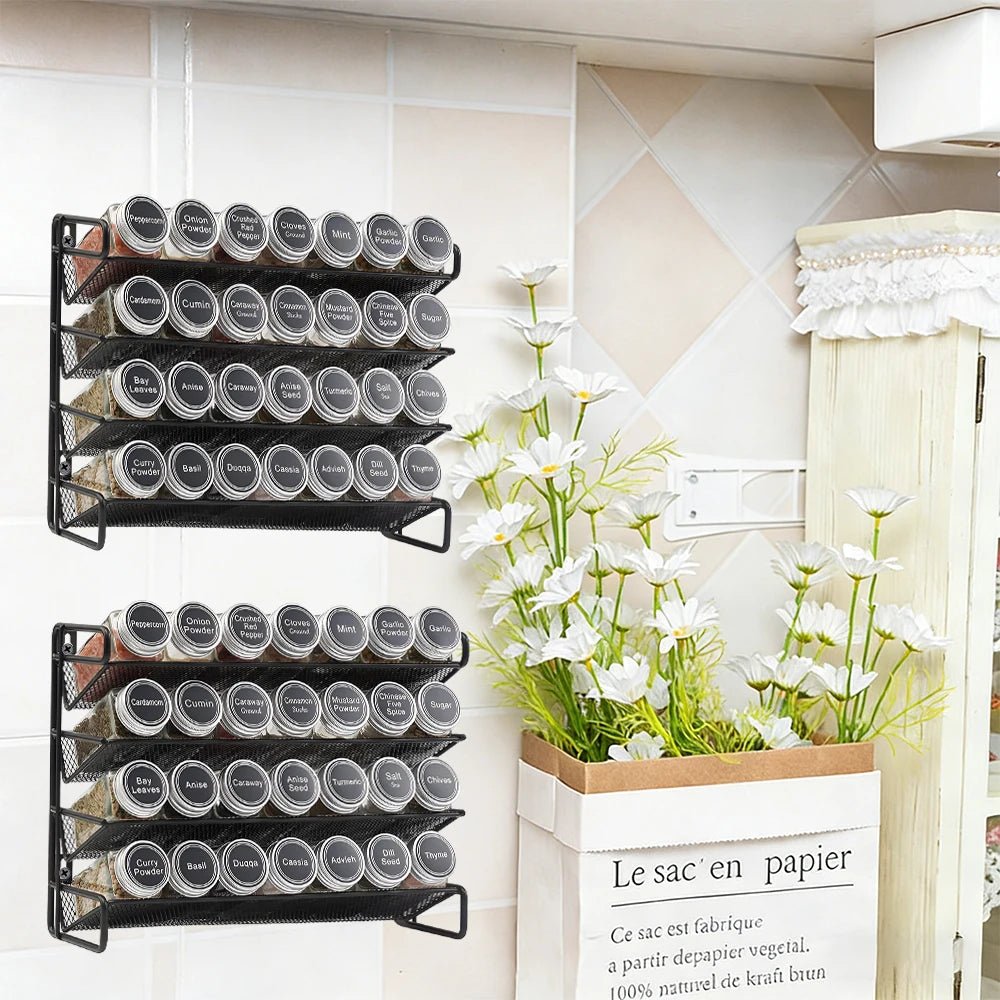 4 - Tier Spice Rack Kitchen Cabinet - DailyBasicNeeds.com