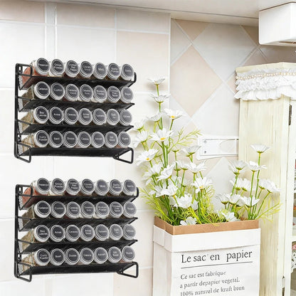 4 - Tier Spice Rack Kitchen Cabinet - DailyBasicNeeds.com