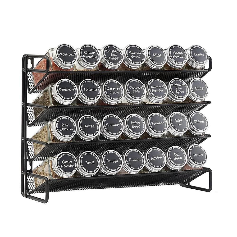4 - Tier Spice Rack Kitchen Cabinet - DailyBasicNeeds.com