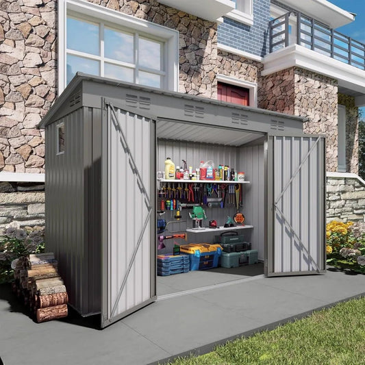 4 x 9 FT Outdoor Storage Shed - DailyBasicNeeds.com