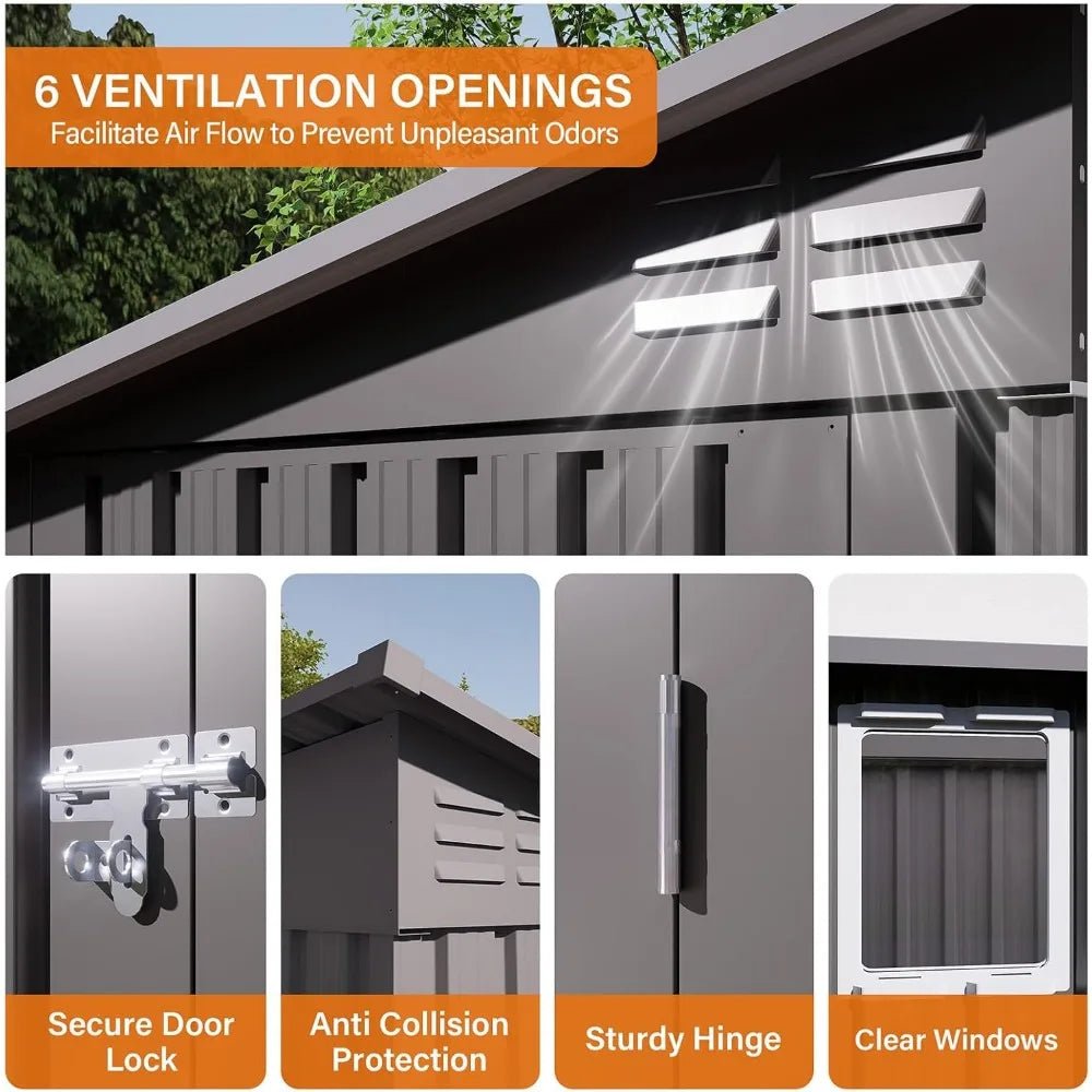 4 x 9 FT Outdoor Storage Shed - DailyBasicNeeds.com