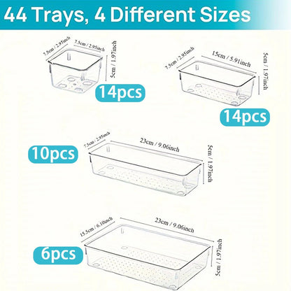 44 pcs Drawer storage box set - DailyBasicNeeds.com