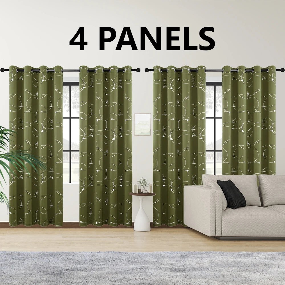 4PCS Blackout Curtains - DailyBasicNeeds.com