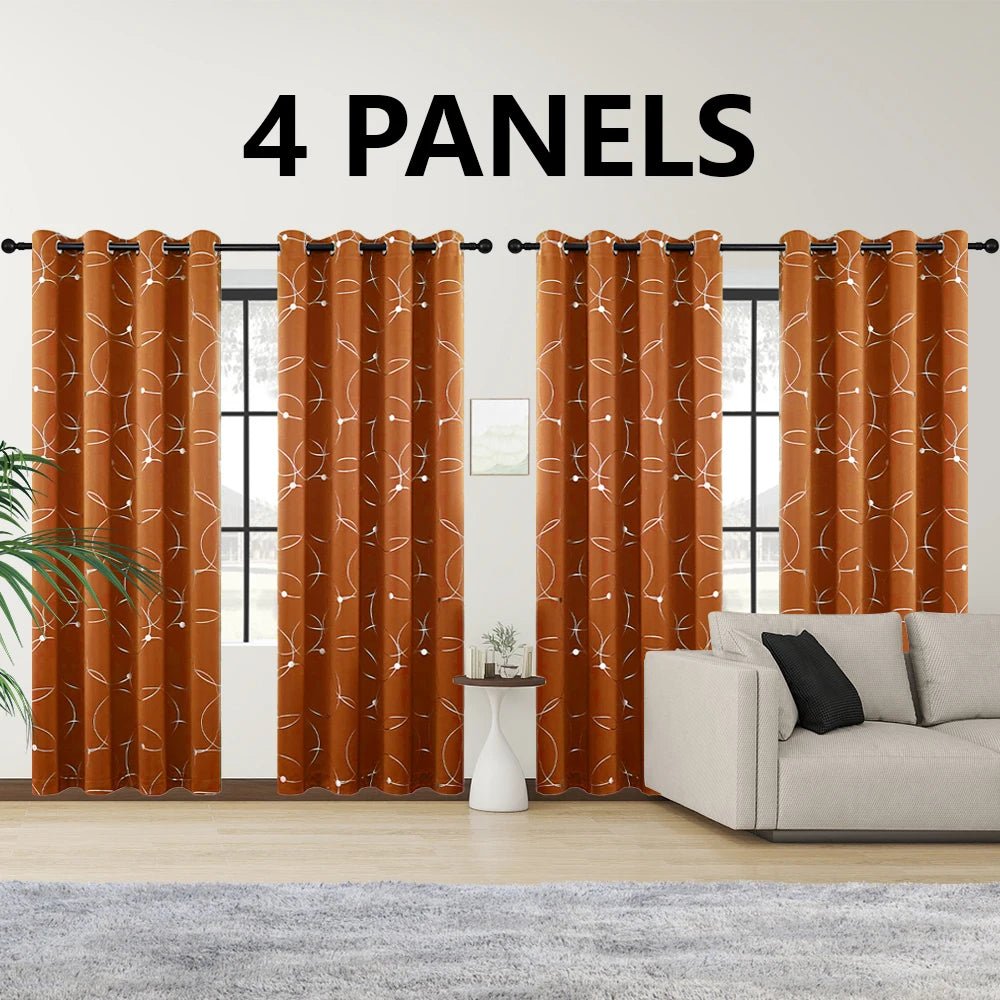 4PCS Blackout Curtains - DailyBasicNeeds.com