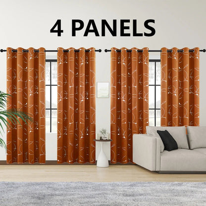 4PCS Blackout Curtains - DailyBasicNeeds.com