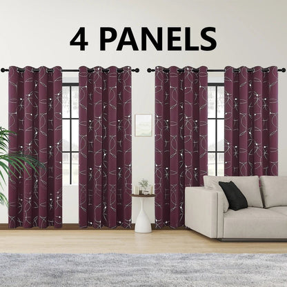 4PCS Blackout Curtains - DailyBasicNeeds.com