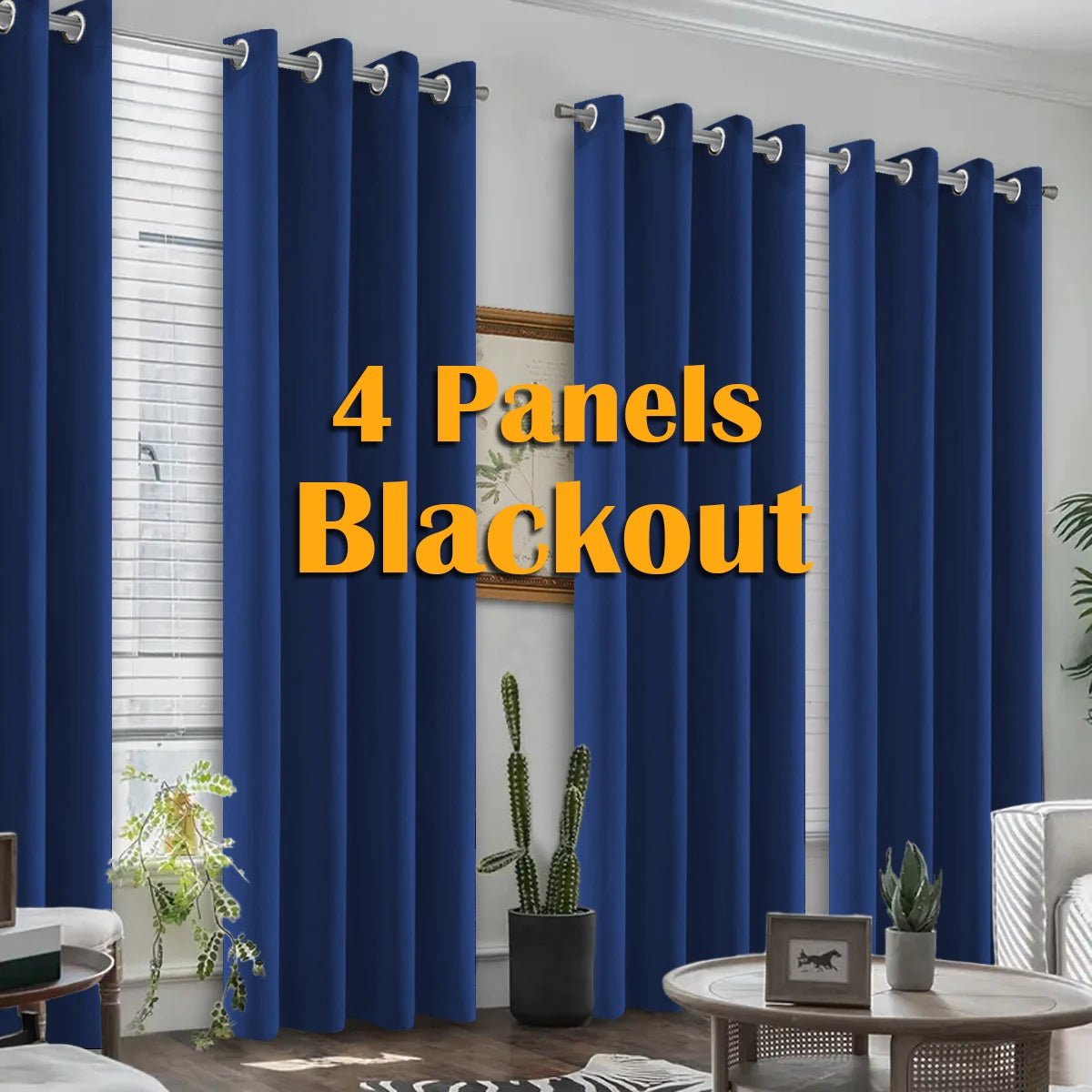 4PCS Blackout Curtains - DailyBasicNeeds.com