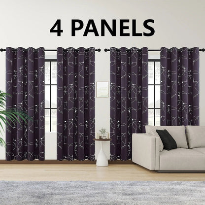 4PCS Blackout Curtains - DailyBasicNeeds.com