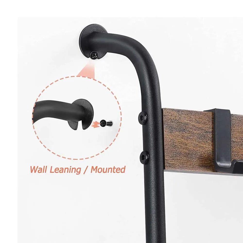 5 - Tier Blanket Ladder with 10 Hooks - DailyBasicNeeds.com