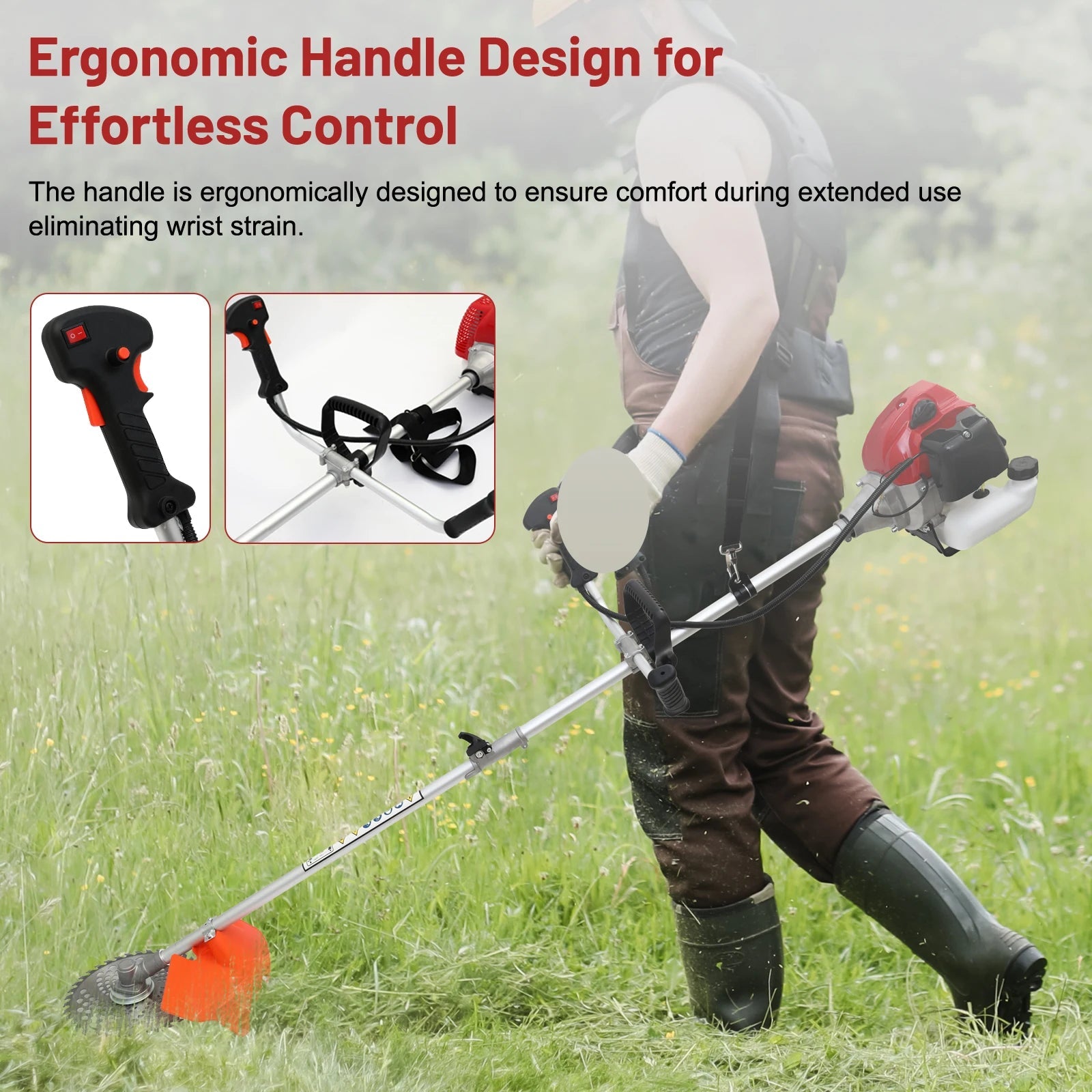 52cc Weed Wacker 2 - Stroke Gas Grass Trimmer - DailyBasicNeeds.com