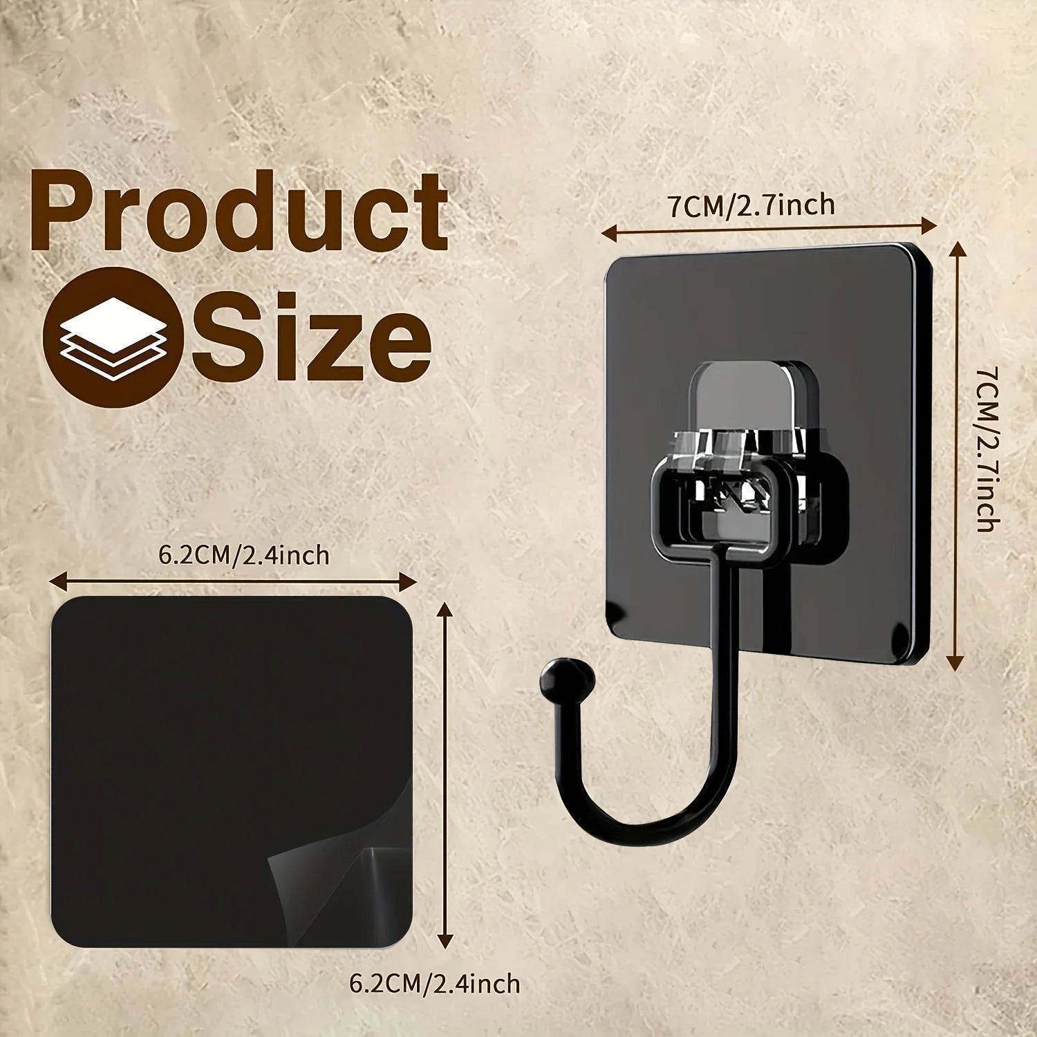 5pcs Heavy Duty Wall Hook - DailyBasicNeeds.com