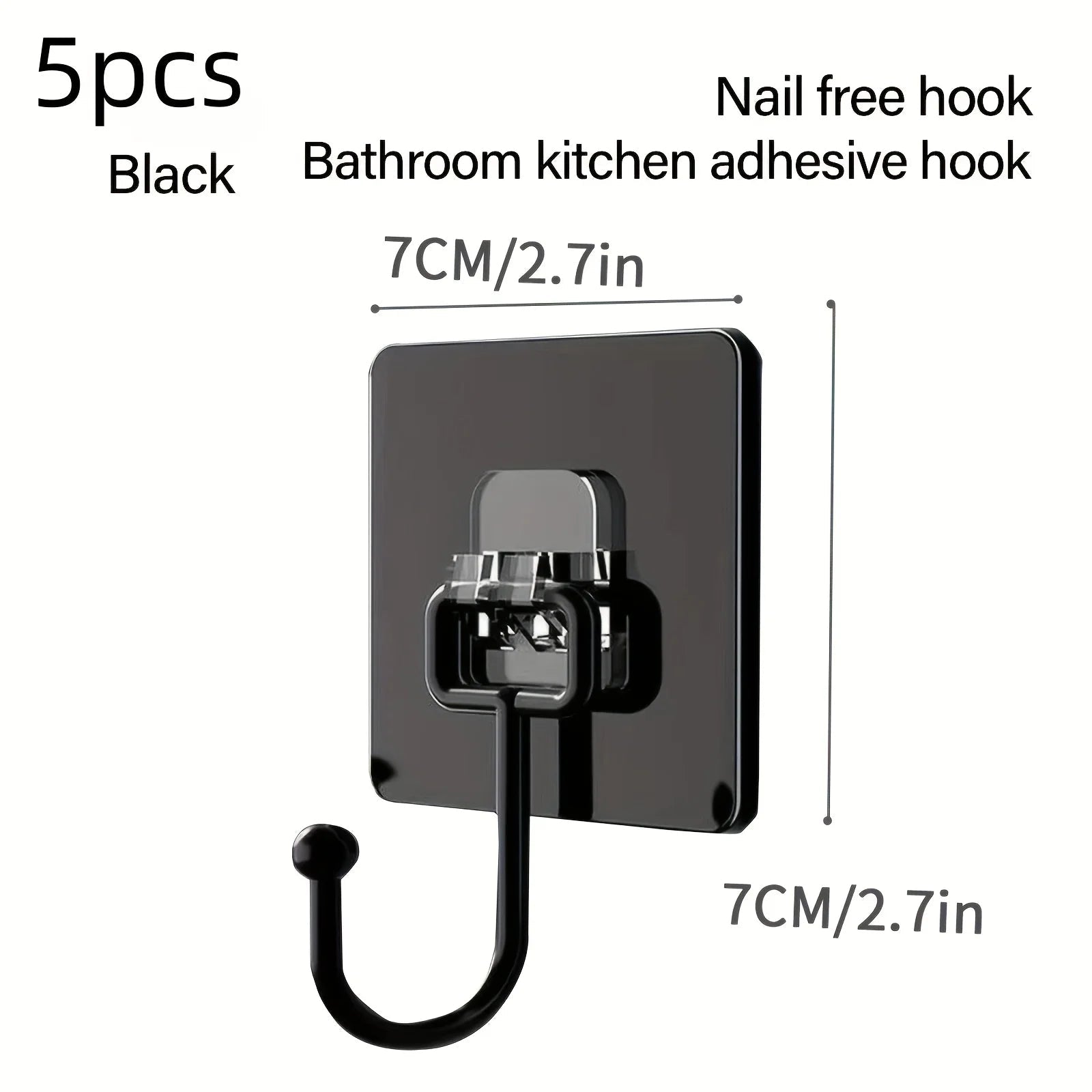 5pcs Heavy Duty Wall Hook - DailyBasicNeeds.com