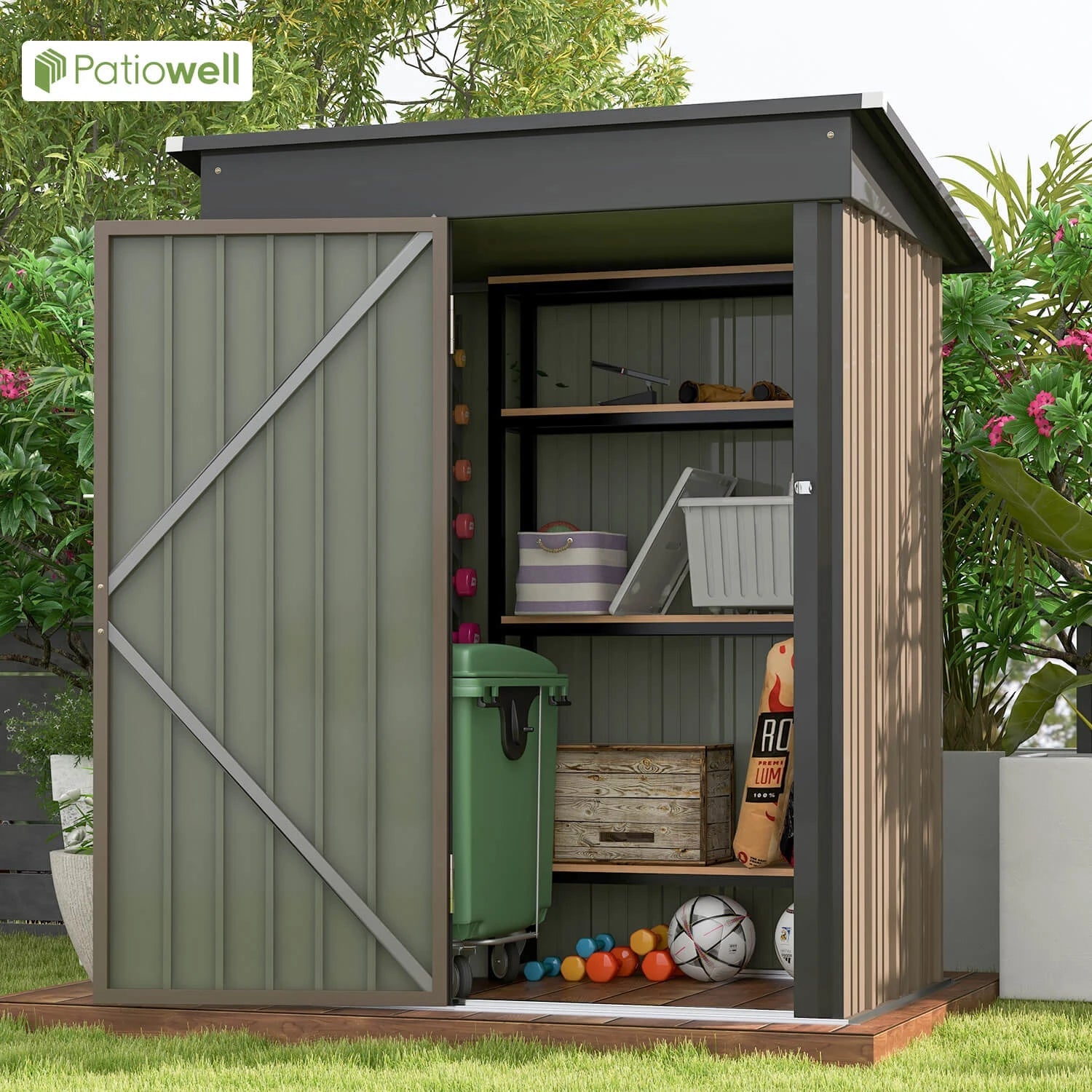 5x3 FT Outdoor Storage Shed - DailyBasicNeeds.com