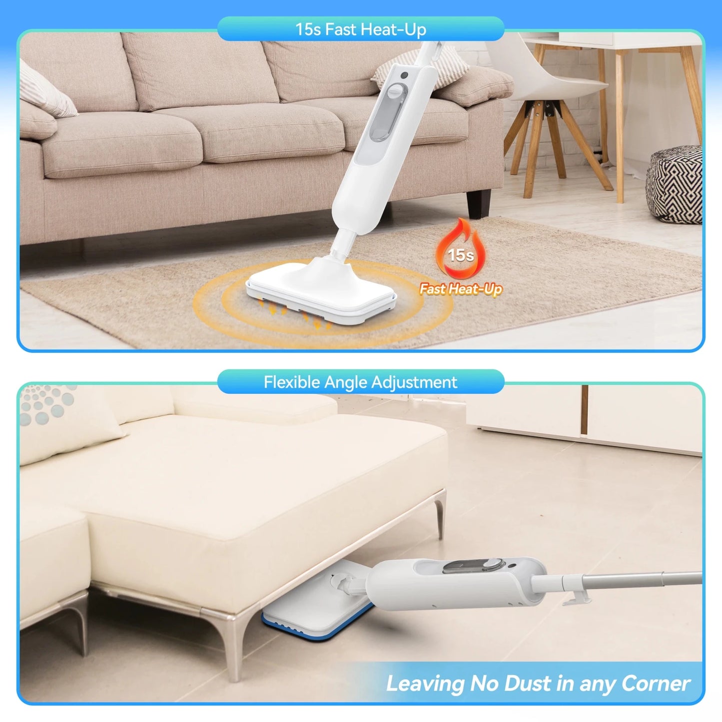 6 in 1 Scrubbing Steam Vac Mop - DailyBasicNeeds.com