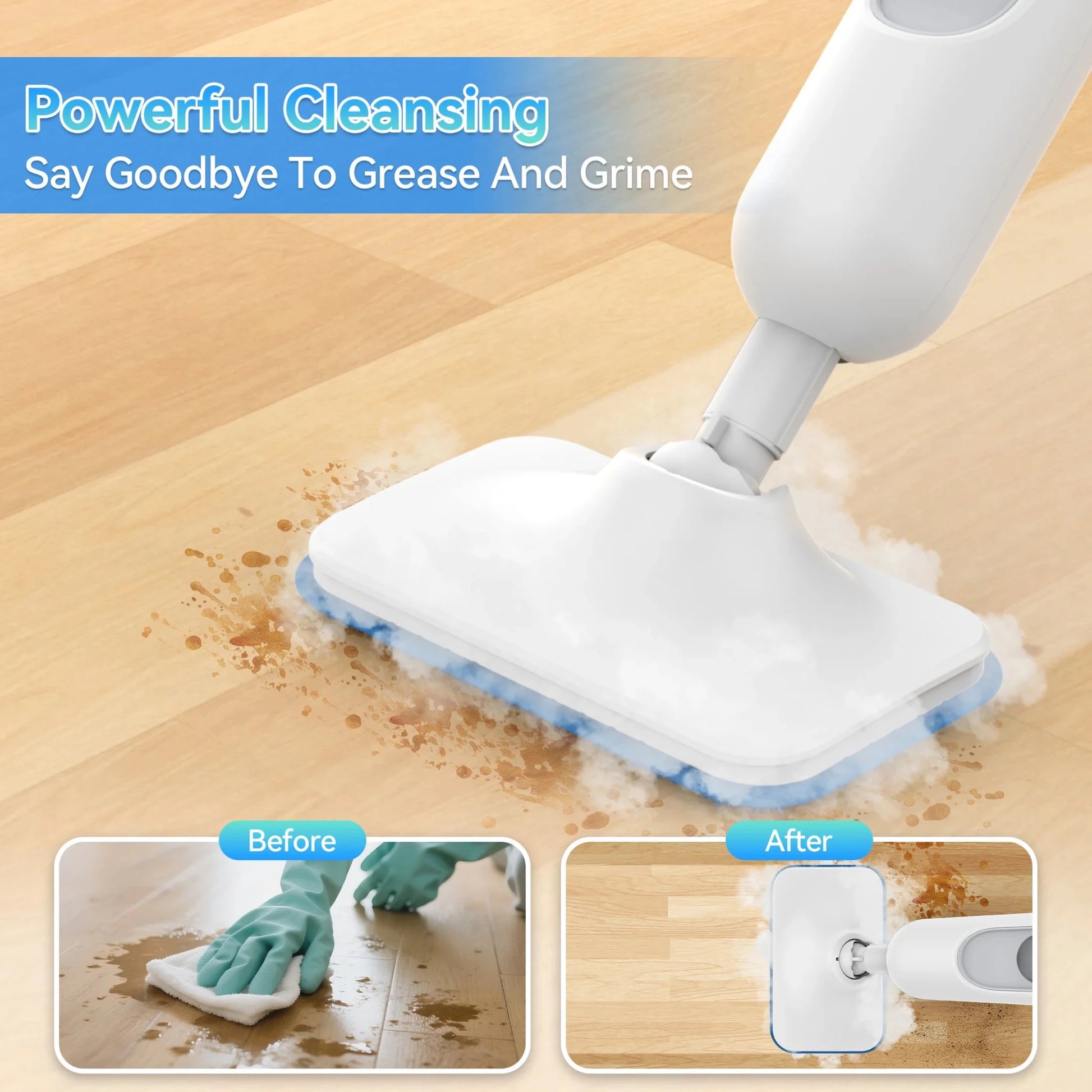 6 in 1 Scrubbing Steam Vac Mop - DailyBasicNeeds.com