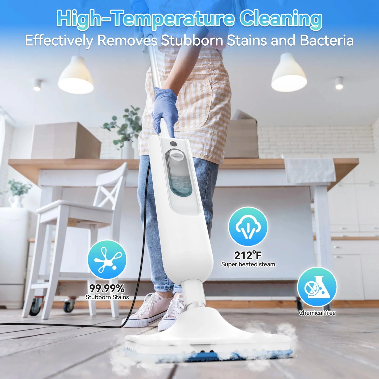 6 in 1 Scrubbing Steam Vac Mop - DailyBasicNeeds.com