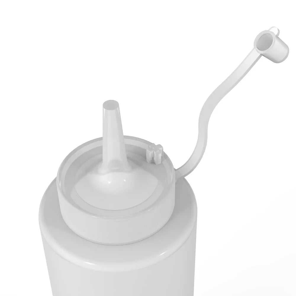6 Pack 14oz Plastic Squeeze Bottles - DailyBasicNeeds.com
