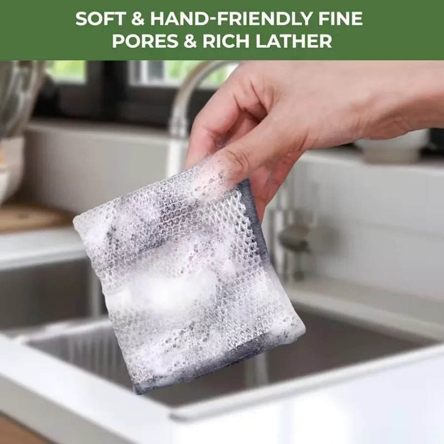 6 Pack Stainless Steel Scrubber Pads - DailyBasicNeeds.com