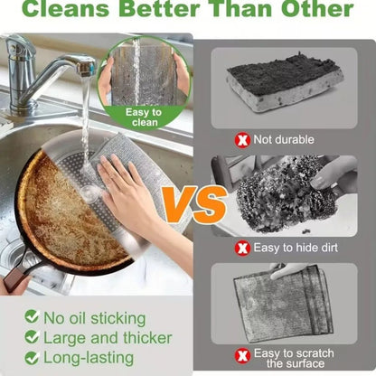 6 Pack Stainless Steel Scrubber Pads - DailyBasicNeeds.com