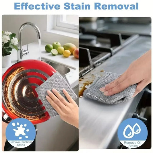 6 Pack Stainless Steel Scrubber Pads - DailyBasicNeeds.com