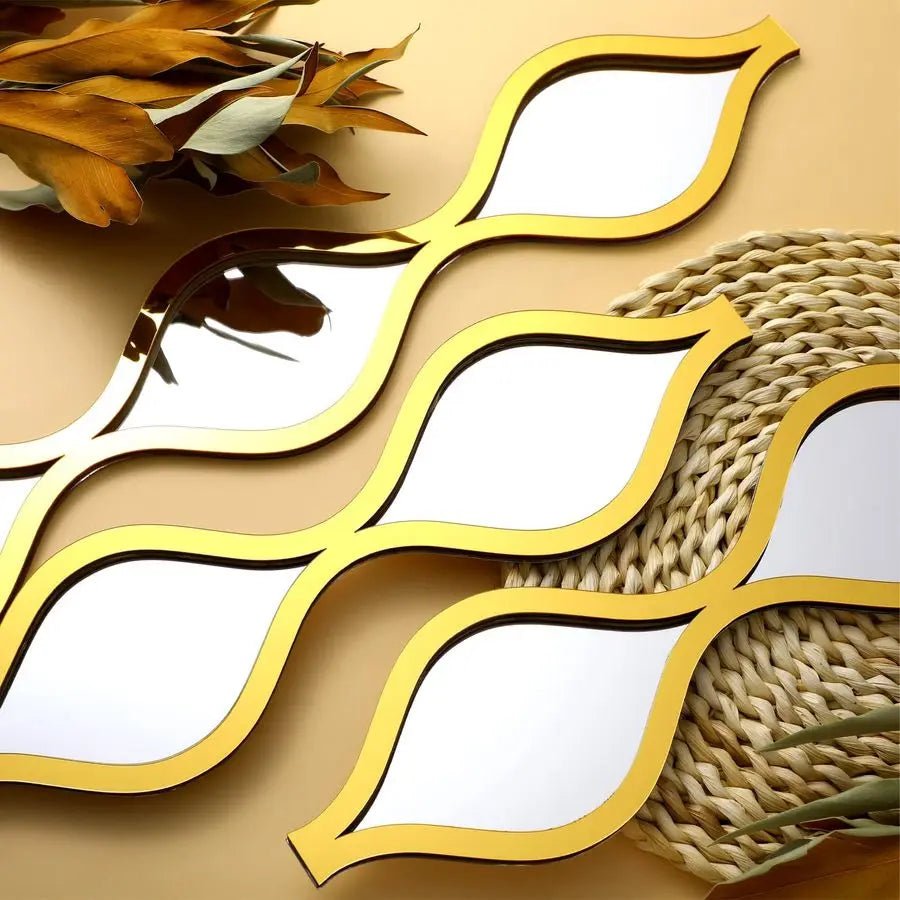 6 Pcs Acrylic Teardrop Mirror Decor - DailyBasicNeeds.com