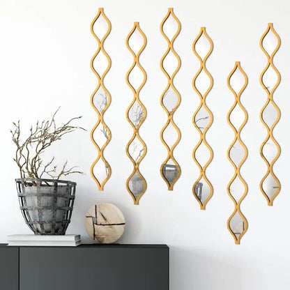 6 Pcs Acrylic Teardrop Mirror Decor - DailyBasicNeeds.com