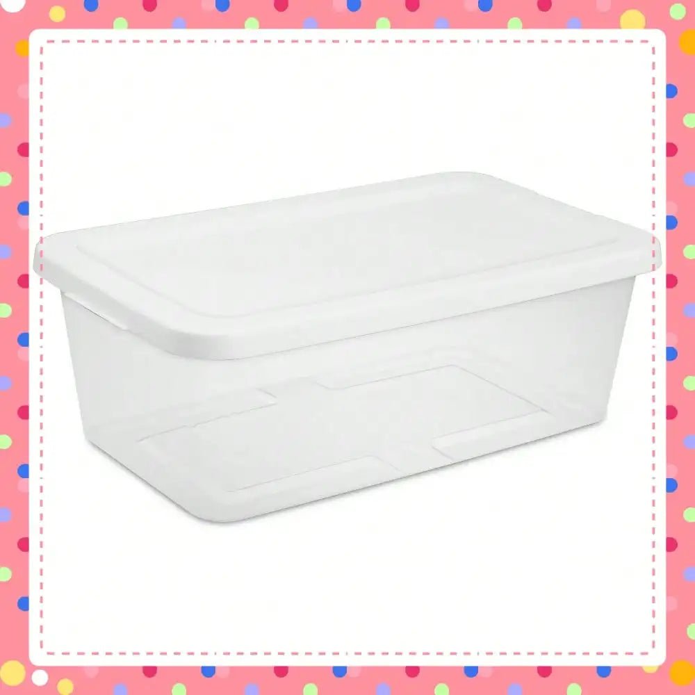 6 - Quart Clear Storage Bins - DailyBasicNeeds.com