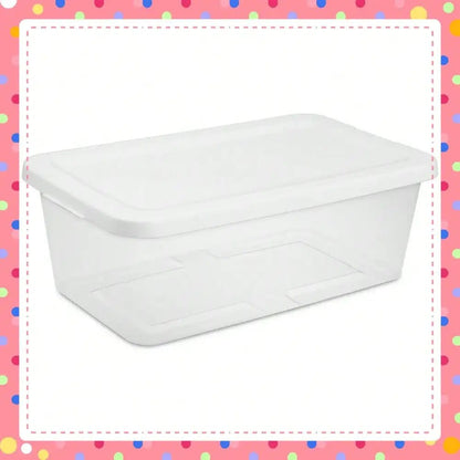 6 - Quart Clear Storage Bins - DailyBasicNeeds.com
