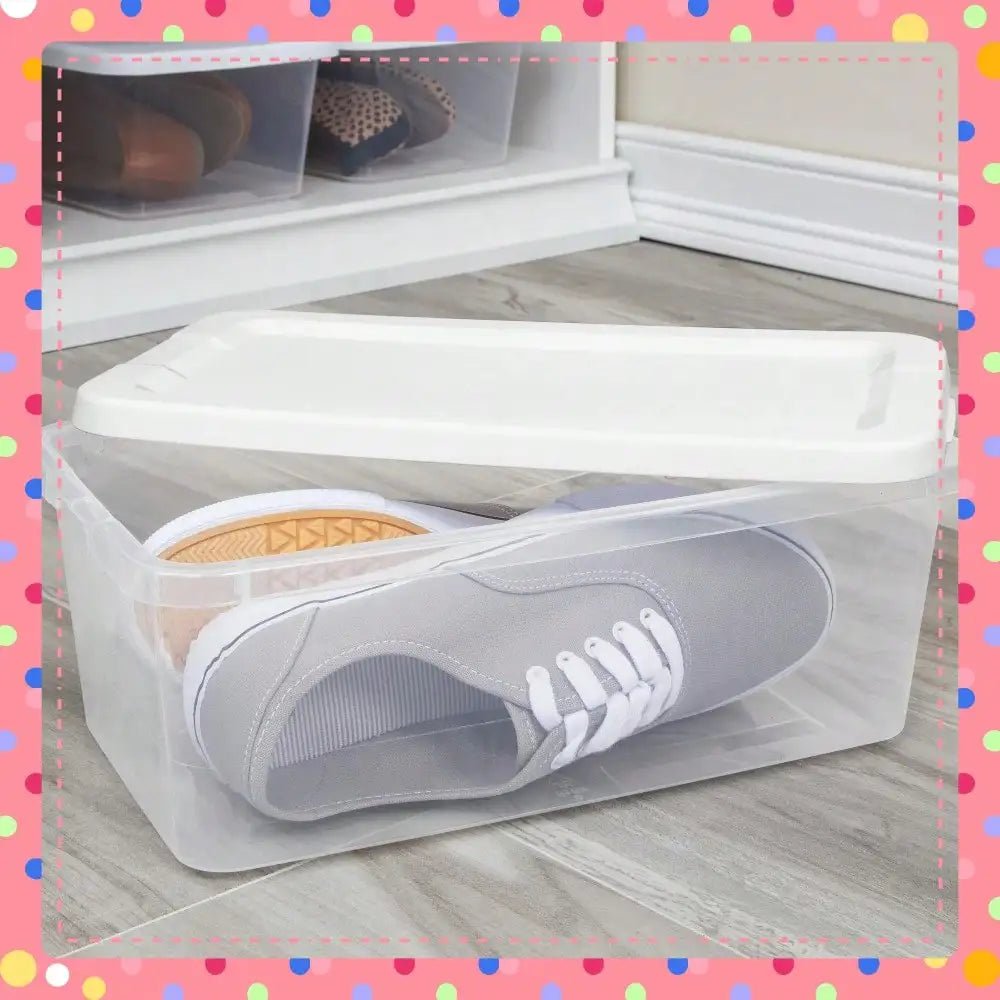 6 - Quart Clear Storage Bins - DailyBasicNeeds.com