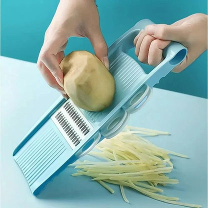 7 - in - 1 Mandoline Food Slicer – Multifunction Vegetable Cutter & Kitchen Prep Tool - DailyBasicNeeds.com