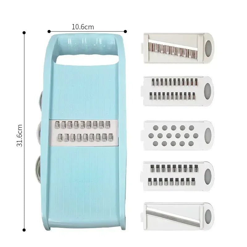 7 - in - 1 Mandoline Food Slicer – Multifunction Vegetable Cutter & Kitchen Prep Tool - DailyBasicNeeds.com