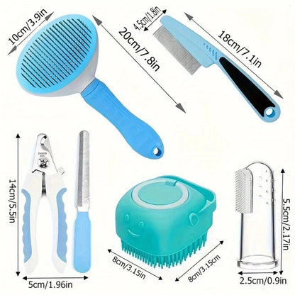 7 Pack Pet Grooming Set - DailyBasicNeeds.com