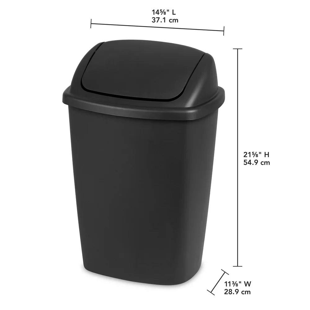 7.5 Gallon SwingTop Trash Can - DailyBasicNeeds.com