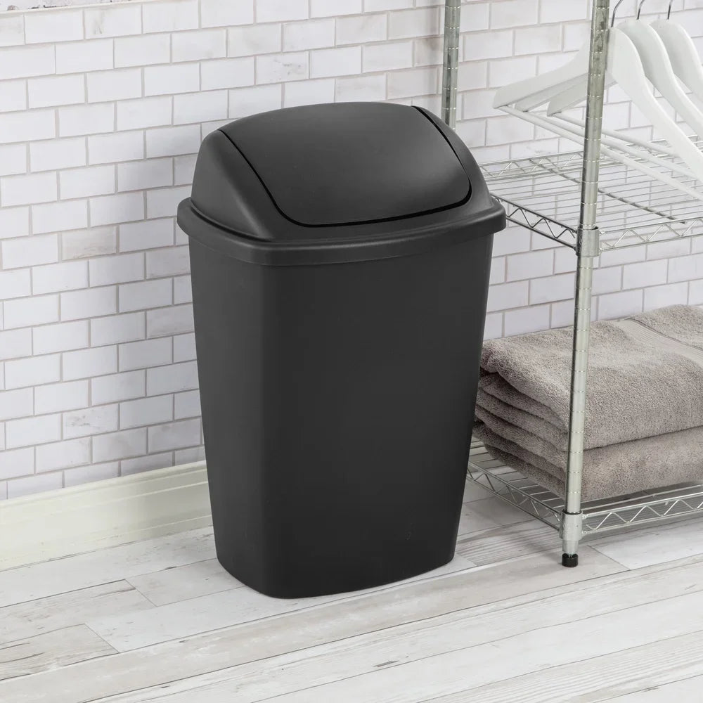 7.5 Gallon SwingTop Trash Can - DailyBasicNeeds.com