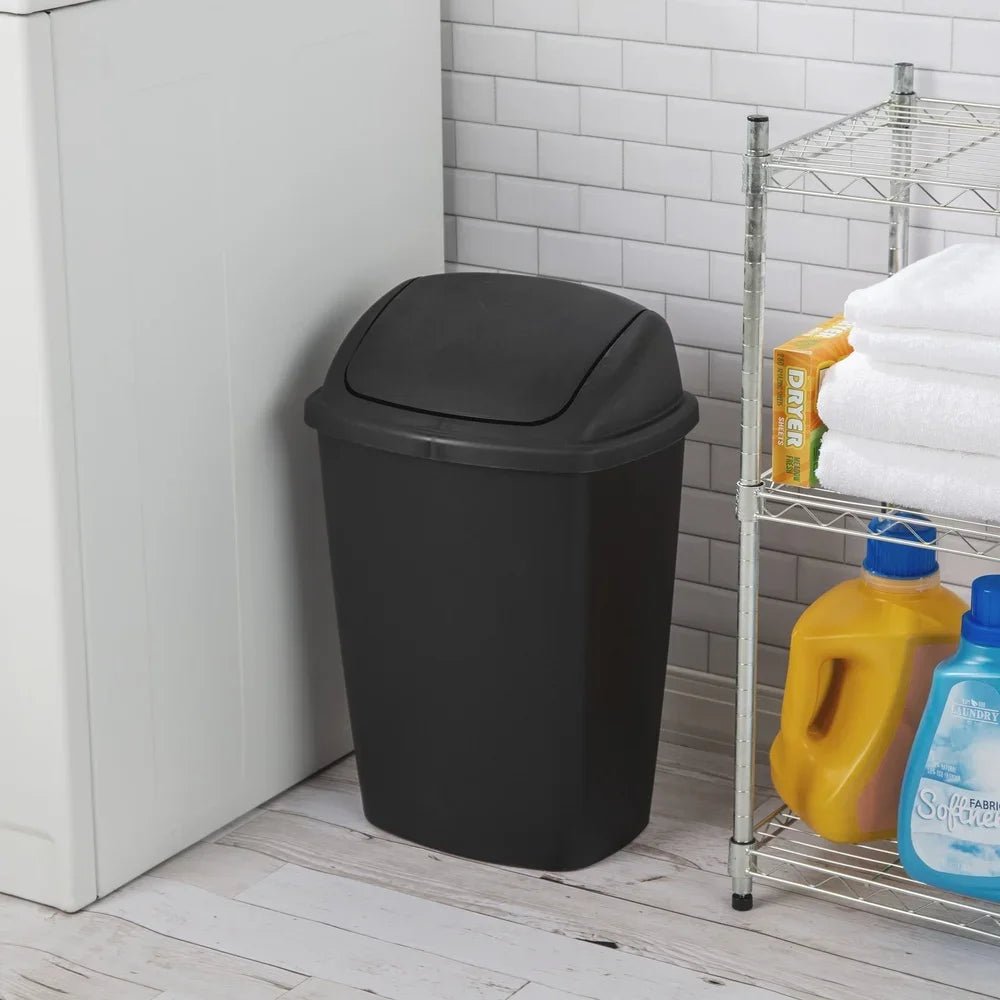 7.5 Gallon SwingTop Trash Can - DailyBasicNeeds.com