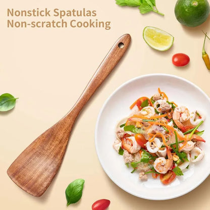 Kitchen Utensils 5-Piece Set, Food Grade Wood