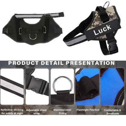 Dog Harness Vest ID Patch