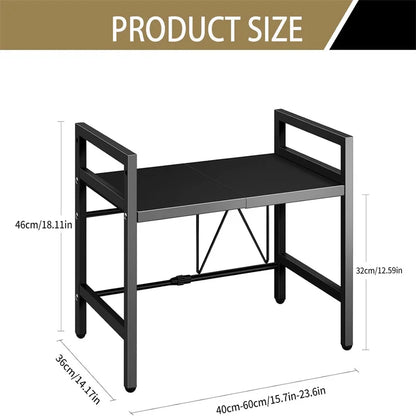 Adjustable Space-Saving Microwave Rack
