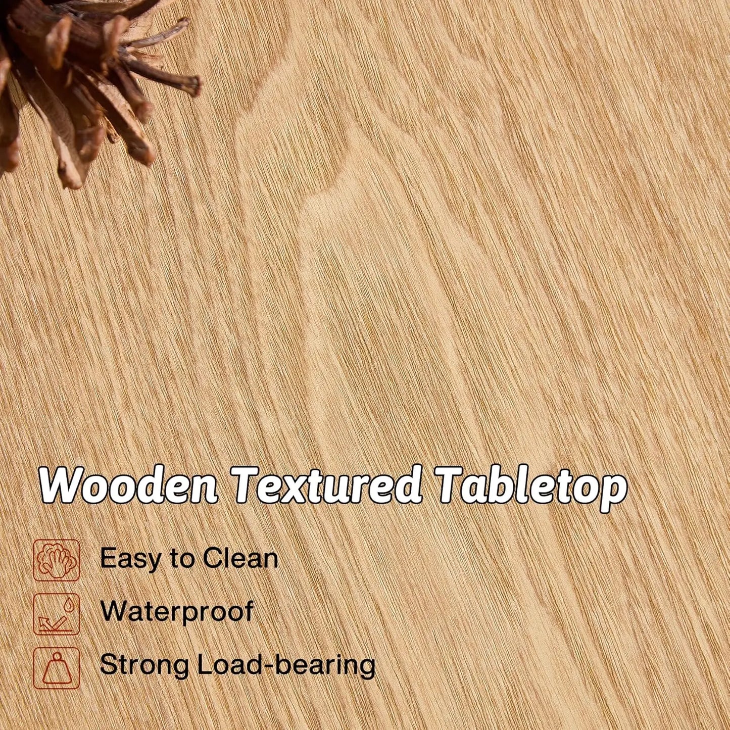 Square Wooden Coffee Table with Hidden Storage