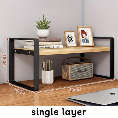 Iron Office Desk Storage Rack