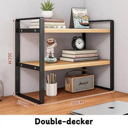 Iron Office Desk Storage Rack