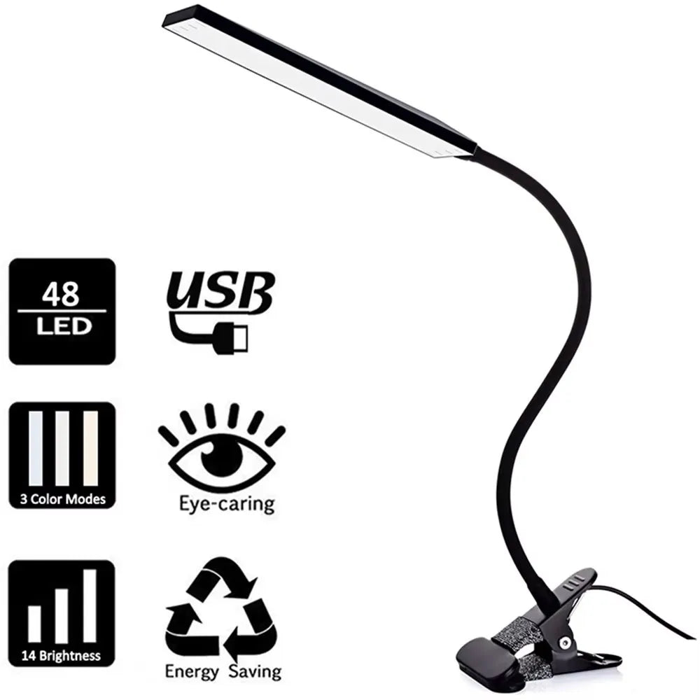 LED Clip-On Desk Lamp