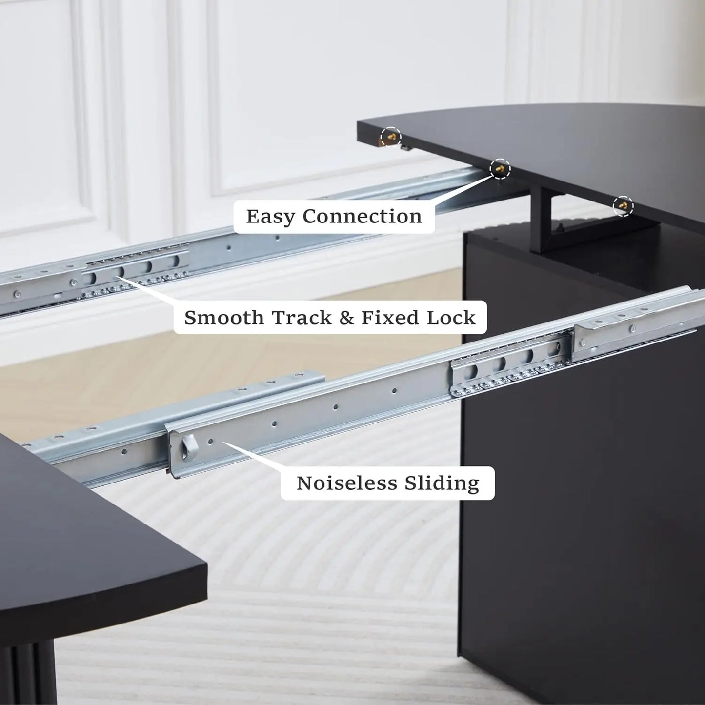 Extendable Dining Room Table for 4-8
