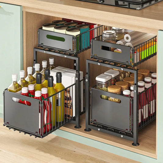 Pull-Out Under Sink Storage Rack