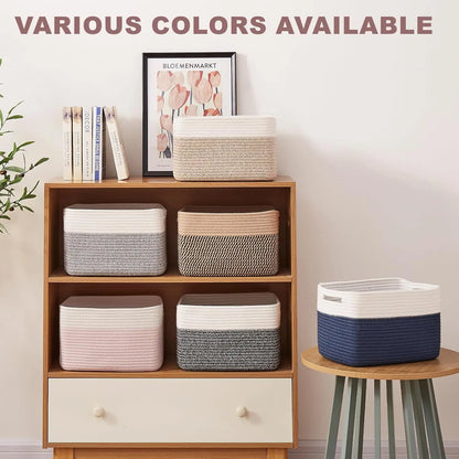 Woven Storage Baskets with Handles