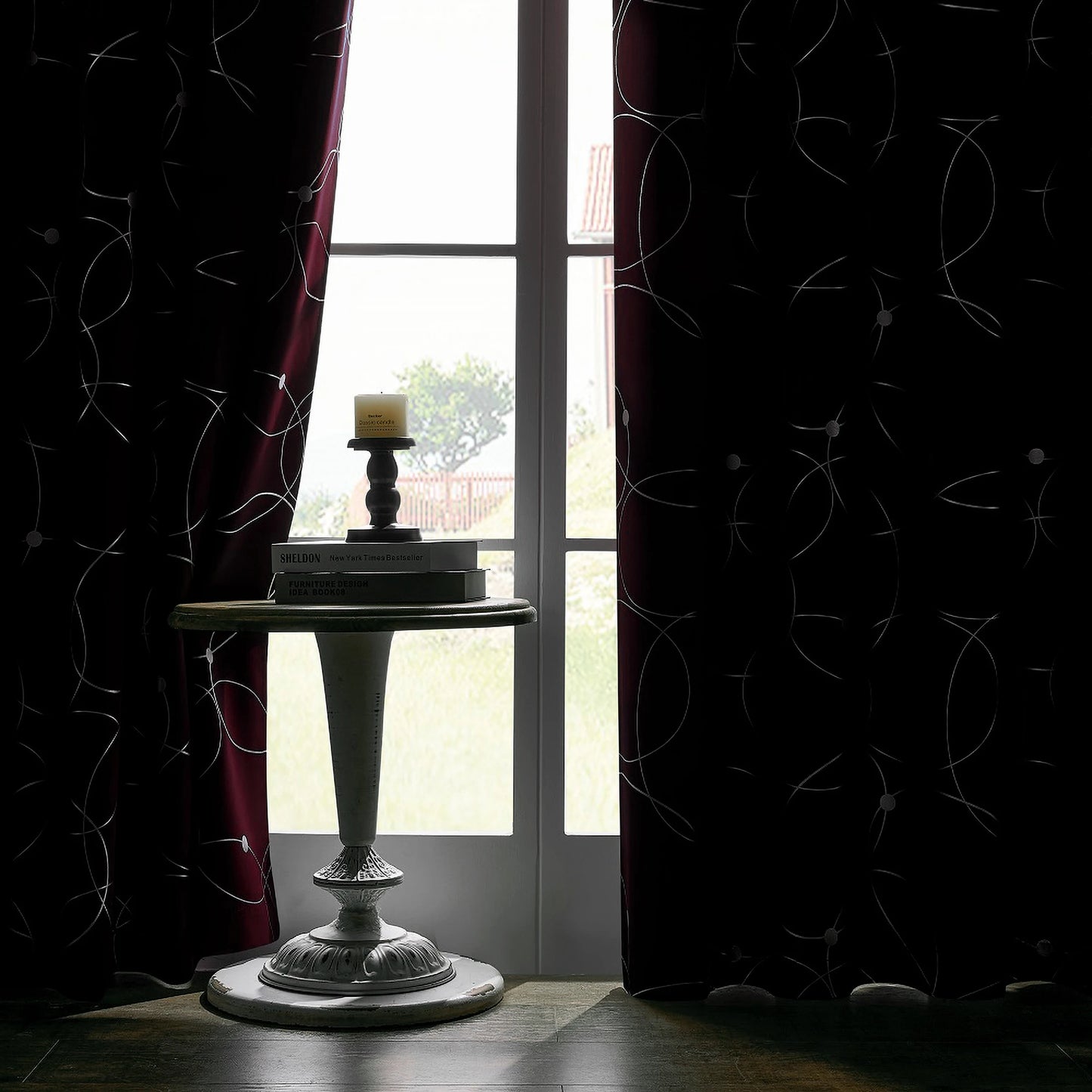 4PCS Blackout Curtains