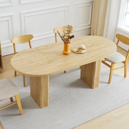 Extendable Dining Room Table for 4-8